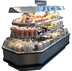 Display coolers and freezers